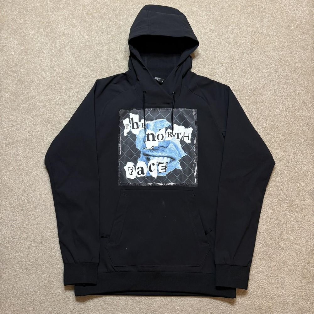 The North Face Tekno Hoodie Sweatshirt Mens Small Black Ski Snowboard Gorpcore